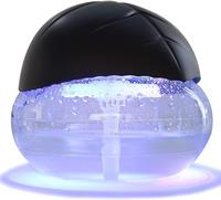 Twister Air Purifier (Black) - Water Filter Air Cleaner For Home - Essential Oil Aroma Diffuser With LED Night light - For Sm...
