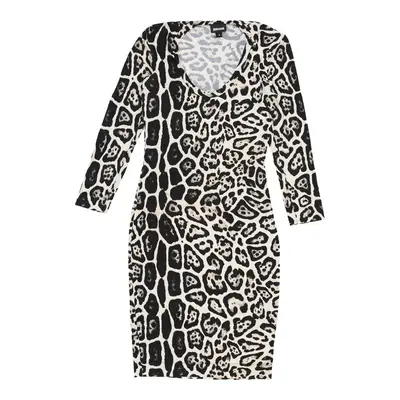 Just Cavalli Animal print Midi Dress - Small Black Cotton | Size: small