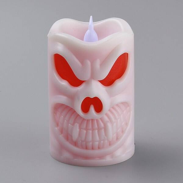 Halloween Resin LED Skull Light