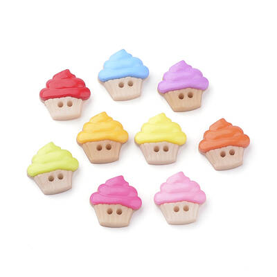 2-Hole Acrylic Buttons