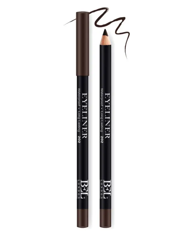 Bel London,Hydrogenated Vegetable Oil, Waterproof, Contour, Gel Pencil Eyeliner 202, 0.78g