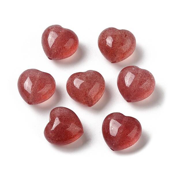 Natural Strawberry Quartz Beads