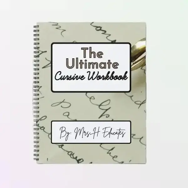 Mrs. H Educates: The Ultimate Cursive Workbook for Kids - Perfect for Practice  Workbook Handwriting
