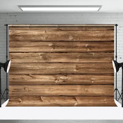 Retro Brown Thread Wood Texture Photography Backdrop - Aperturee