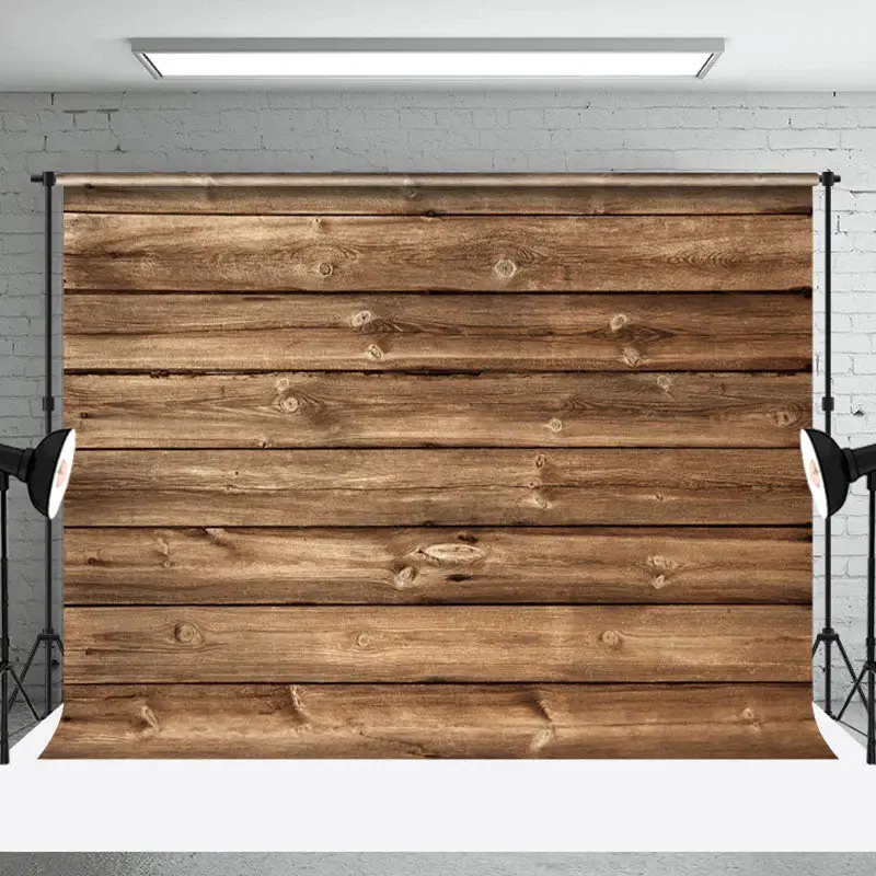 Retro Brown Thread Wood Texture Photography Backdrop - Aperturee