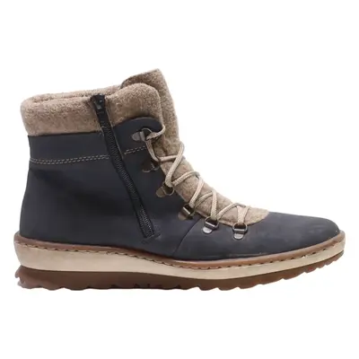 RIEKER Ankle Boots Blue Leather Womens UK 7