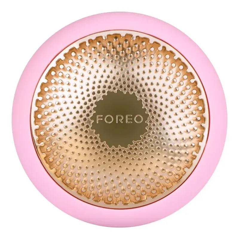 Foreo UFO™ mini 2 Sonic device to accelerate the effects of a maschera pearl pink facial