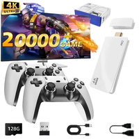2025 Upgrade Retro Game Console Stick Pro with 128GBStorage, 4K HDMl, Built-in 19 Emulators & Upgrade Dual2.4G Wireless Contr...