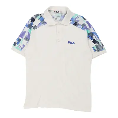 Fila Polo Shirt - Large White Cotton