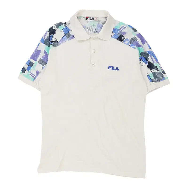 Fila Polo Shirt - Large White Cotton