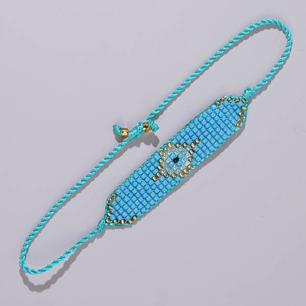 Bohemian Style Beaded Devil Eye Bracelet for Women
