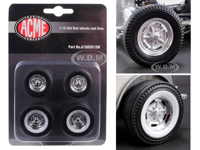 Chrome Salt Flat Wheel and Tire Set of 4 pieces from \