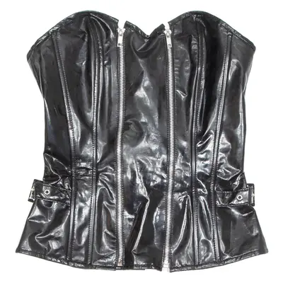 BLACK LEVEL Womens Strapless Corset Black Sleeveless UK 12