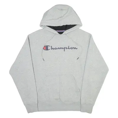 CHAMPION Mens Grey Hoodie L