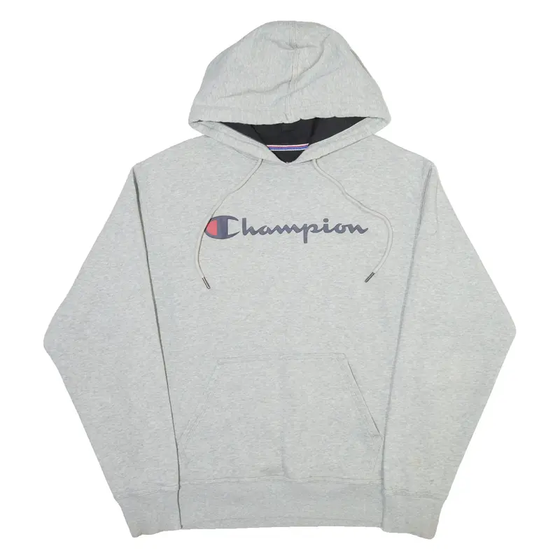 CHAMPION Mens Grey Hoodie L