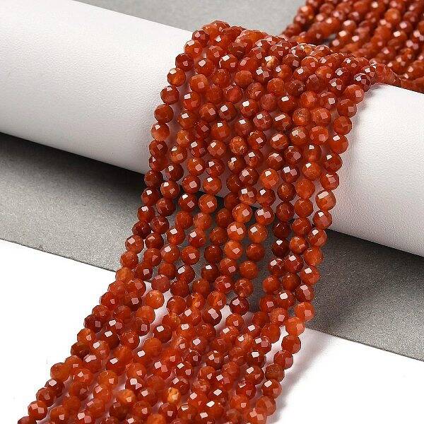 Natural South Red Agate Beads Strands