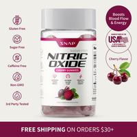 Snap Supplements - Sugar Free Nitric Oxide Beet Root Gummies - Heart Health, Energy Boost - Circulation - Nitric Oxide Booste...
