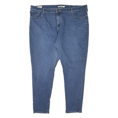 LEVI'S 721 High Rise BIG E Womens Jeans Blue Slim Skinny W42 L29