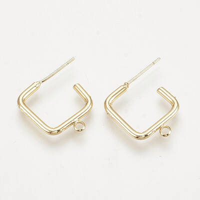 Brass Stud Earring Findings