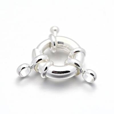 Rack Plating Brass Spring Ring Clasps
