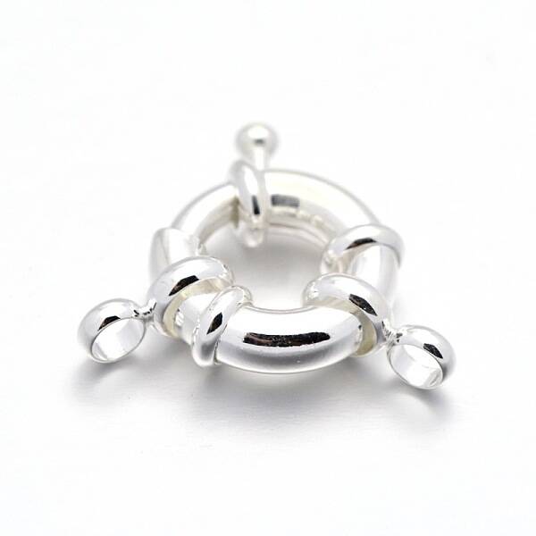 Rack Plating Brass Spring Ring Clasps