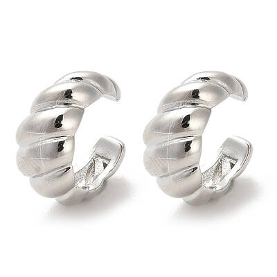 Brass Cuff Earrings