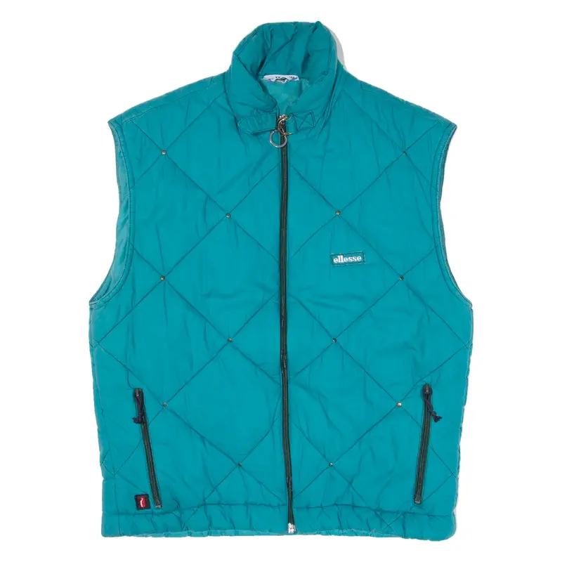 ELLESSE Insulated Womens Quilted Gilet Blue M