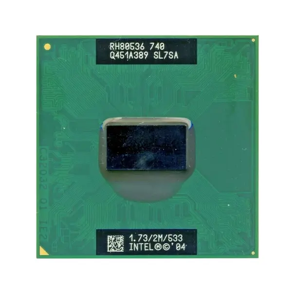 356205-007 HP 1.73GHz 533MHz FSB 2MB L2 Cache Socket PGA478 Intel Pentium M 740 Single-Core Processor