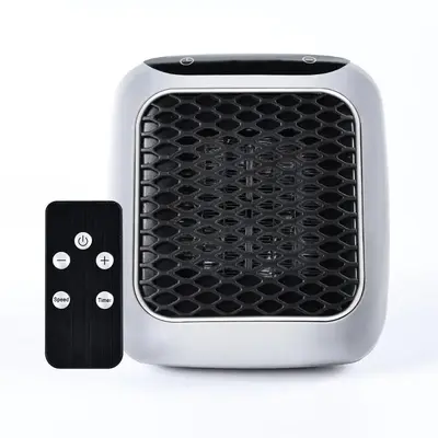 Space Heater, Wall Mounted Heater with Adjustable Thermostat with 12 Hour Timer, Automatic Off Quiet & Space Saving Ceramic M...