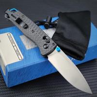 533-3 Outdoor Bugout Folding Knife S90V Blade Useful Tools for Camping Trip Hiking Portable with Carbon Fiber Handle Gift for...