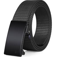FLASH SALE! 093 Black Fairwin  Men's Ratchet Belt - 2025 Micro-Adjust Auto Buckle - Lightweight Nylon Golf/Casual Strap - Tik...