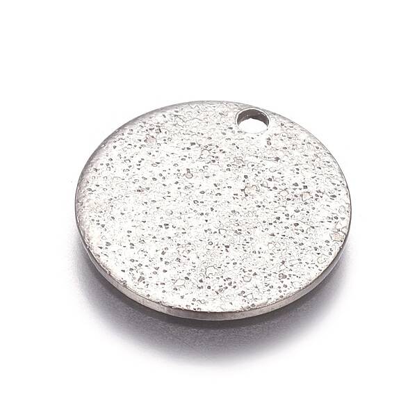 Non-Tarnish 304 Stainless Steel Textured Pendants