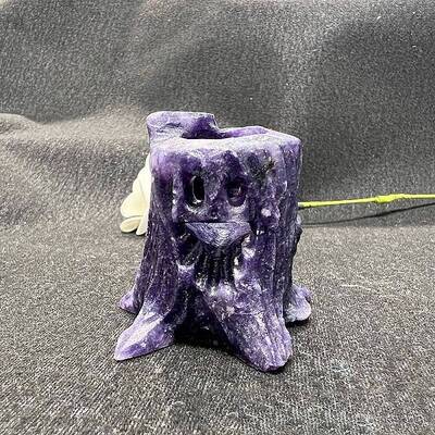 Natural Lepidolite Carved Healing Stump Figurines
