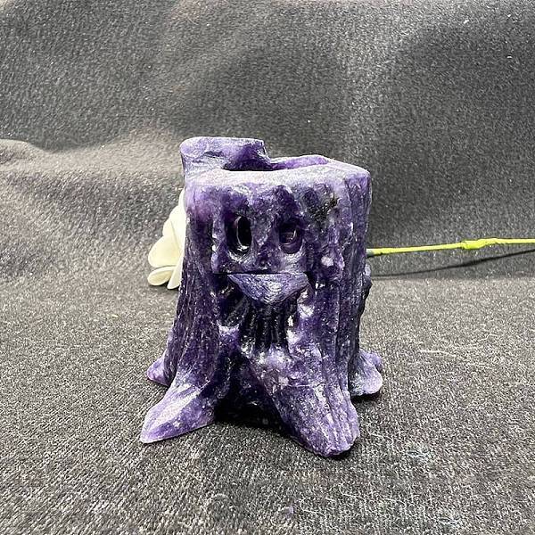 Natural Lepidolite Carved Healing Stump Figurines