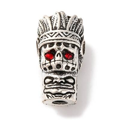 Rack Plating Tibetan Style Alloy 3 Hole Guru Beads
