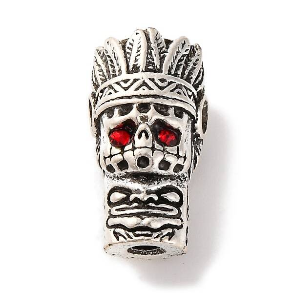 Rack Plating Tibetan Style Alloy 3 Hole Guru Beads