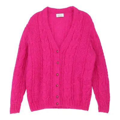 Benetton Cardigan - 2XL Pink Wool | Size: xx-large