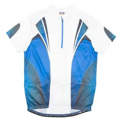 CRIVIT Cycling Mens Jersey Blue 1/4 Zip XL