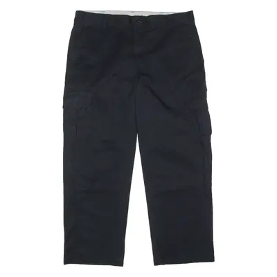 DICKIES Workwear Cargo Mens Trousers Black Regular Straight W38 L30