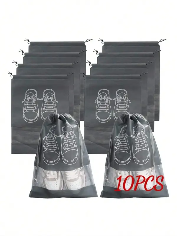 Summer Shoe Storage Athletic Bag, Portable Dustproof Drawstring Shoe Bag for Traveling Supplies, Travel Organizer for Men & W...