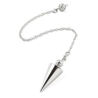 Brass Dowsing Pendulum Big Pointed Cone Pendants