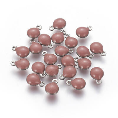 304 Stainless Steel Enamel Charms
