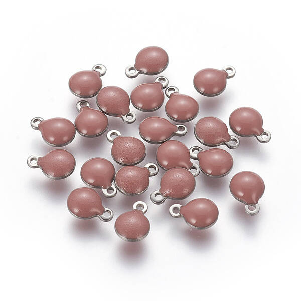 304 Stainless Steel Enamel Charms