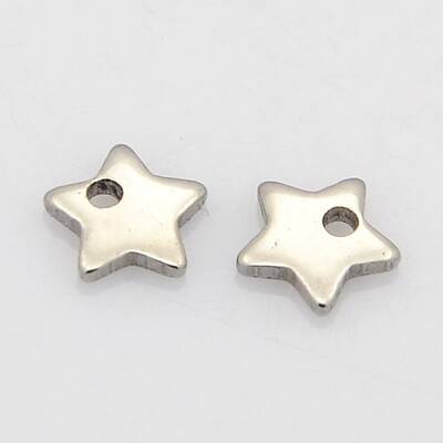 Tarnish Resistant Star 304 Stainless Steel Charms