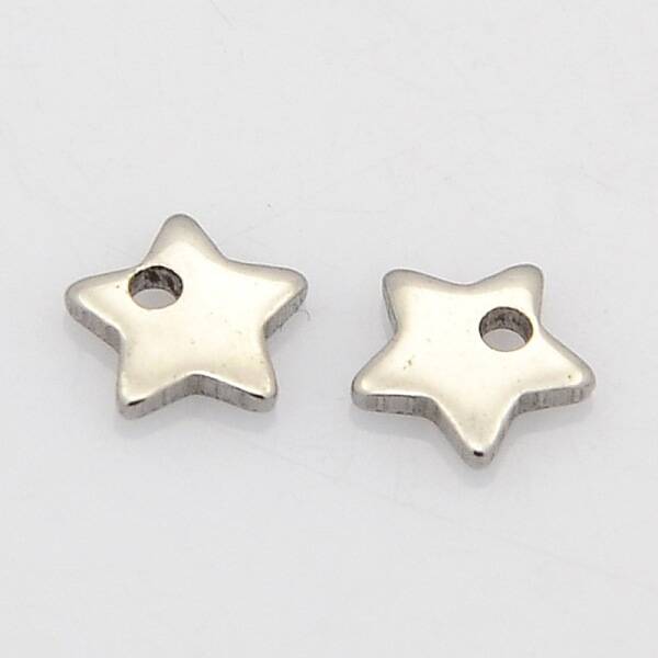 Tarnish Resistant Star 304 Stainless Steel Charms