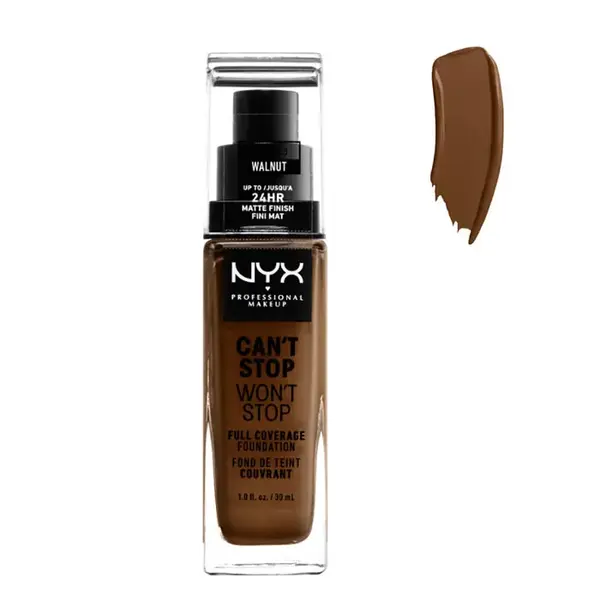 Fondotinta Nyx Can´t Stop Won´t Stop Full Coverage Walnut 30ml