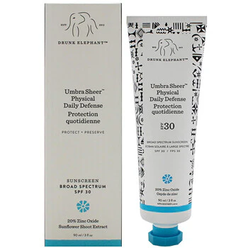 Drunk elephant Ubra Sheer Physical Daily Defense SPF 30 - Protezione solare viso 90 ml
