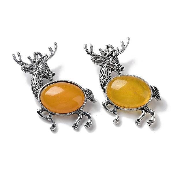 Alloy Elk Brooches