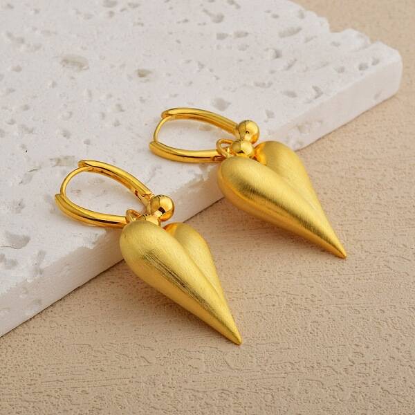 Brass Hoop Earrings for Women