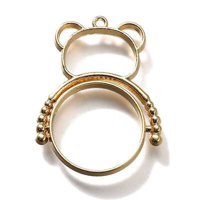 Alloy Open Back Bezel Pendants